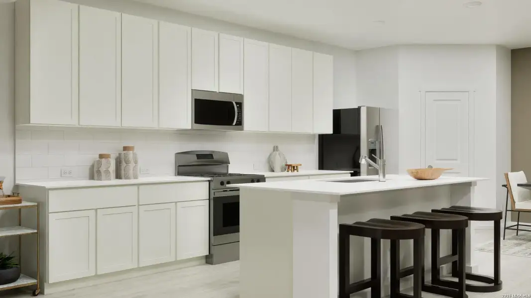 Furnished interior view inside a new home in Stone Garden, Elmendorf (Image 16).