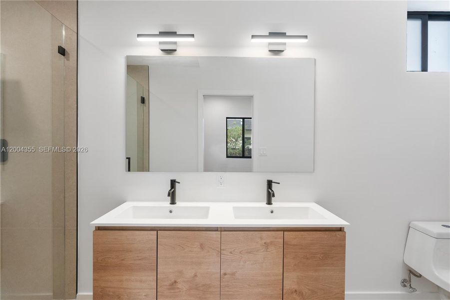 Furnished interior view inside a new home in , Miami (Image 13).