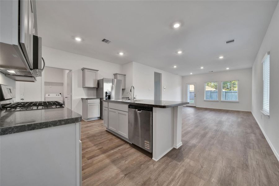 Furnished interior view inside a new home in Breckenridge Forest, Spring (Image 10).