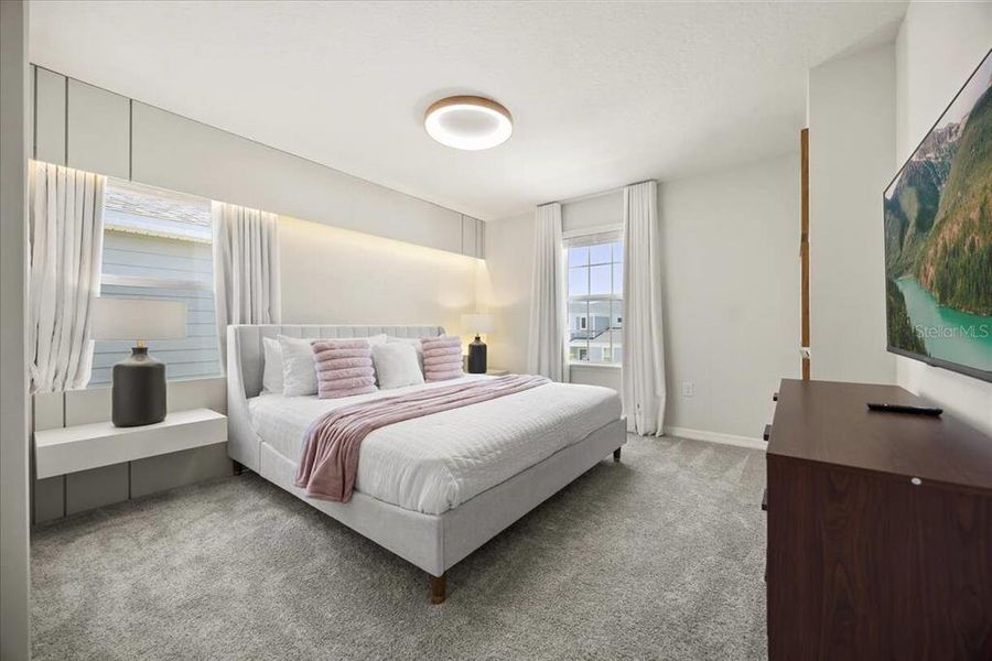 Furnished interior view inside a new home in , Clermont (Image 11).