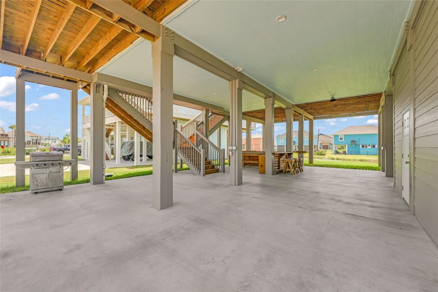 Exterior details and patio area of a home in , Crystal Beach (Image 22). Exterior details and patio area of a home in , Crystal Beach (Image 22).