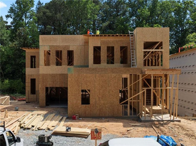In-progress construction of a new home in , Atlanta, GA (Image 4).