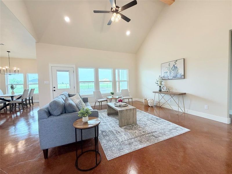 Furnished interior view inside a new home in , Weatherford (Image 5). Furnished interior view inside a new home in , Weatherford (Image 5).