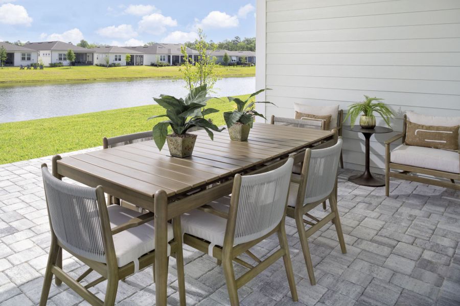Representative exterior details of a home built from the Cabana by Mattamy Homes in RiverTown, St. Johns (Image 3). Representative exterior details of a home built from the Cabana by Mattamy Homes in RiverTown, St. Johns (Image 3).