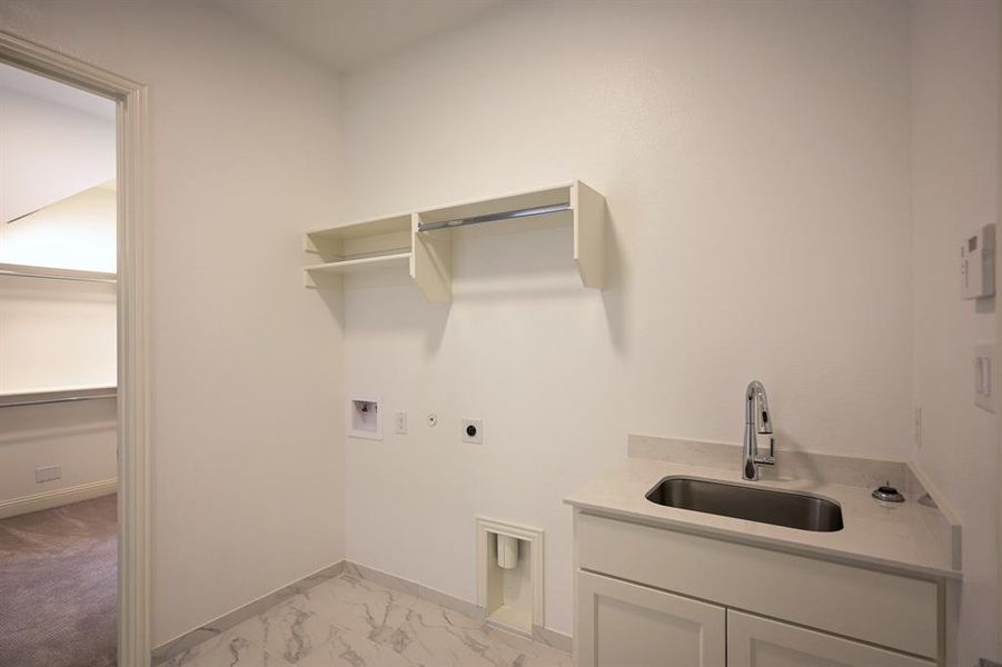 With sink and access through the Master closet