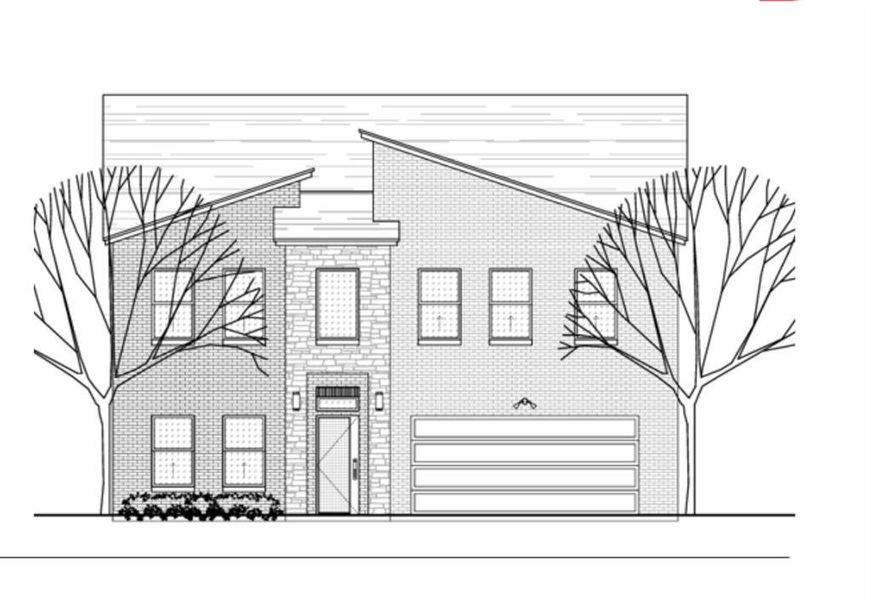 Front exterior of a new home in , Dallas, TX, highlighting curb appeal (Image 2).