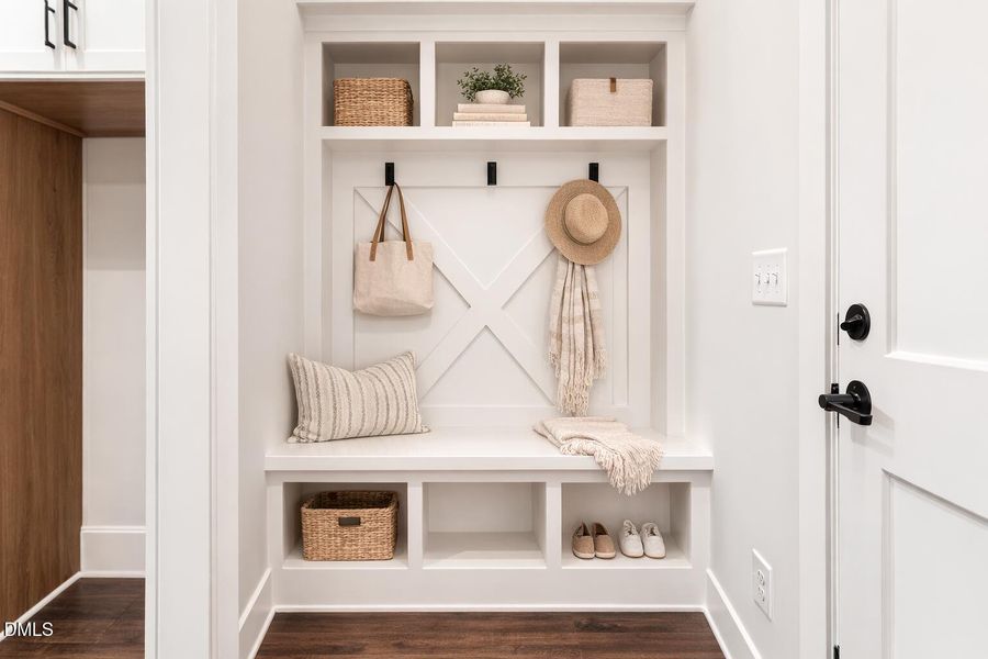 Virtually Staged Mudroom