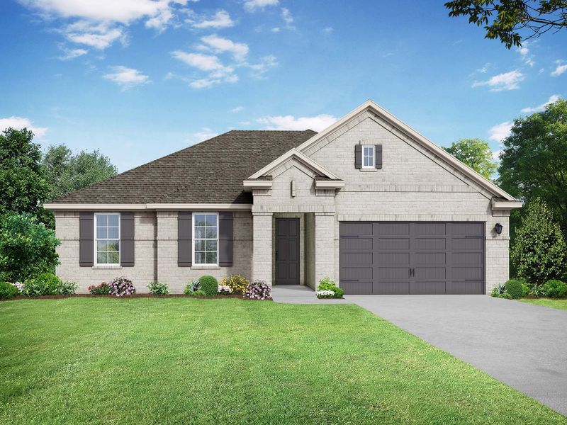 Representative exterior photo of a completed home built from the The Diana by Davidson Homes LLC in Lago Mar, Texas City, TX (Image 2).