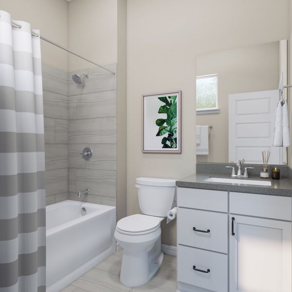 Representative furnished interior of a home built from the Tanager by Tri Pointe Homes in Oakhill Reserve, Tomball (Image 22).