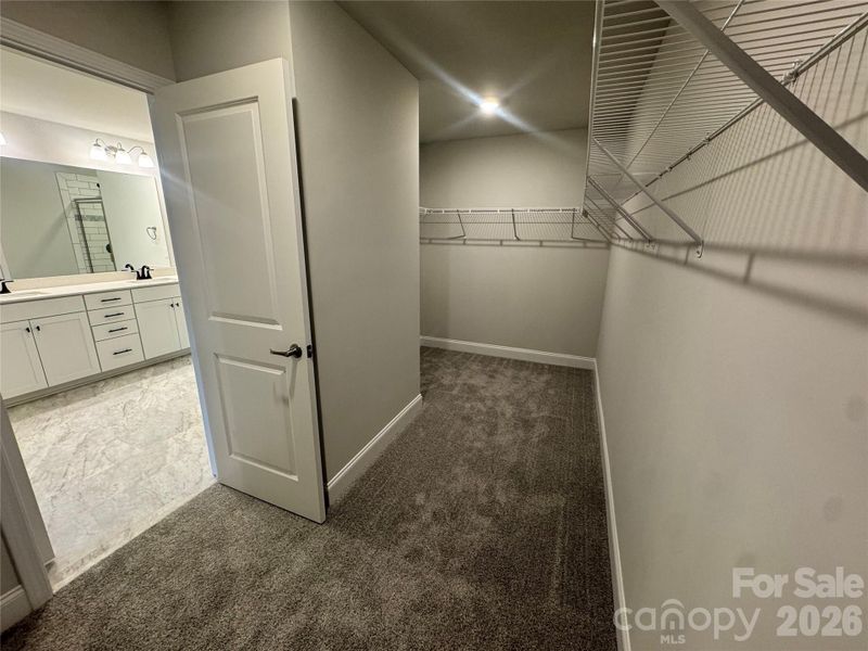 Oversized walk-in closet  Representative Photo