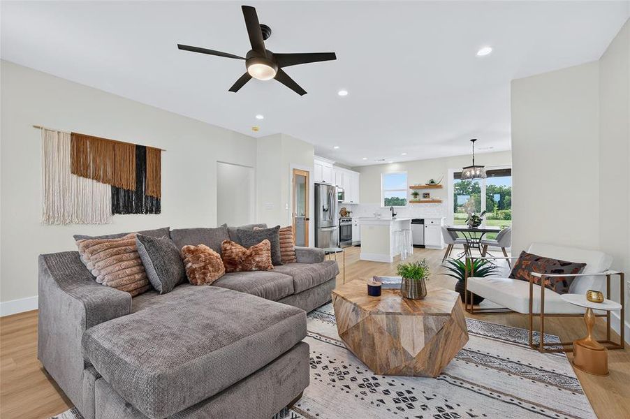 Furnished interior view inside a new home in , Sadler (Image 32). Furnished interior view inside a new home in , Sadler (Image 32).
