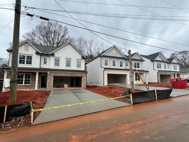 In-progress construction of a new home in , Sugar Hill, GA (Image 9).