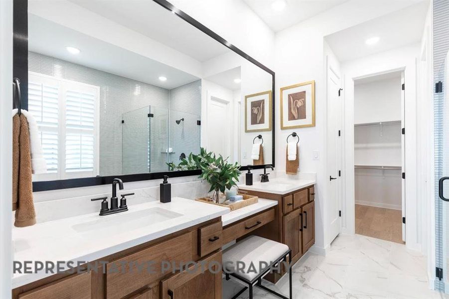 Furnished interior view inside a new home in Sandbrock Ranch, Aubrey (Image 37).