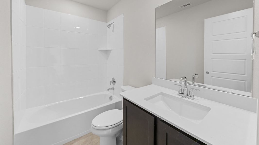 Furnished interior view inside a new home in Fireside by the Lake, Garland (Image 12). Furnished interior view inside a new home in Fireside by the Lake, Garland (Image 12).