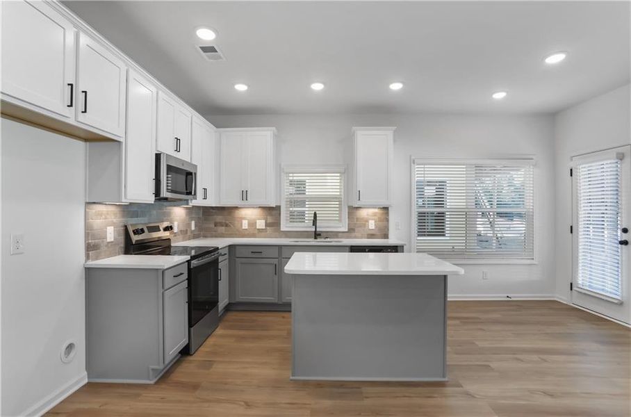 Furnished interior view inside a new home in , Cleveland (Image 12).