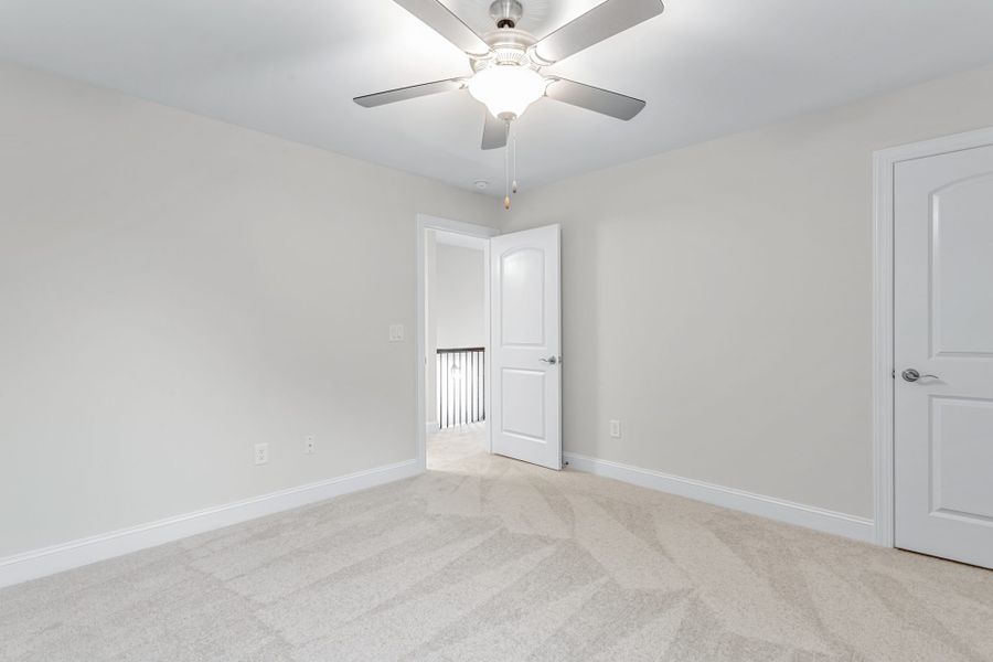 Representative unfurnished interior of a home built from the Kendall Lux by Keystone Homes NC in Weybridge, Burlington (Image 39).