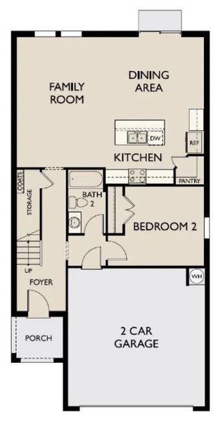 1st Floorplan -Photo is a Rendering.  Please contact On-Site for any questions or information.