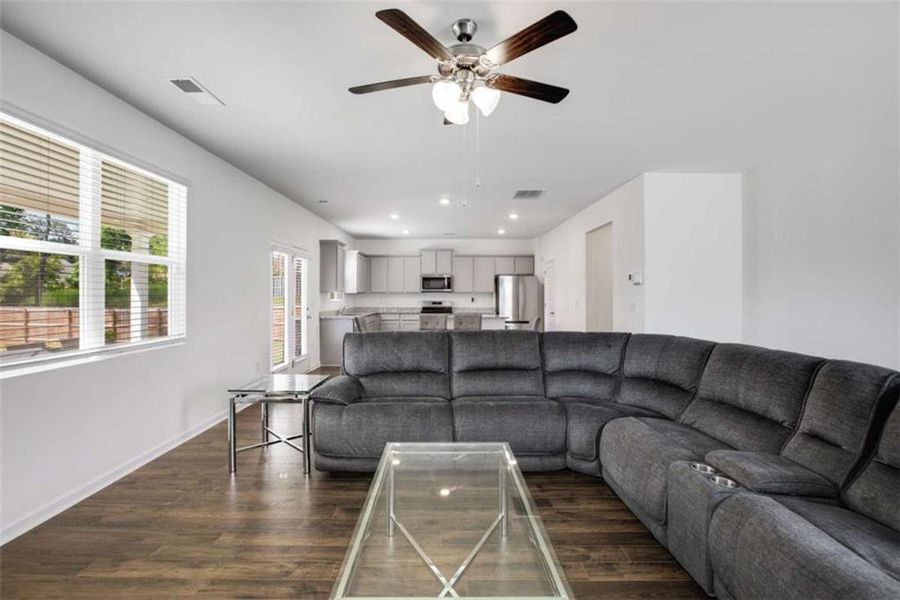 Furnished interior view inside a new home in Stillwater Springs, Dacula (Image 8). Furnished interior view inside a new home in Stillwater Springs, Dacula (Image 8).