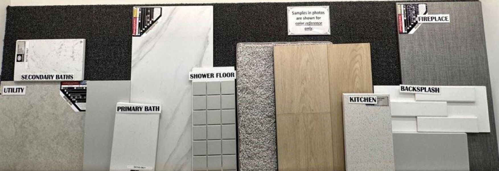 Sample of building materials used in homes in Legacy, League City (Image 3).
