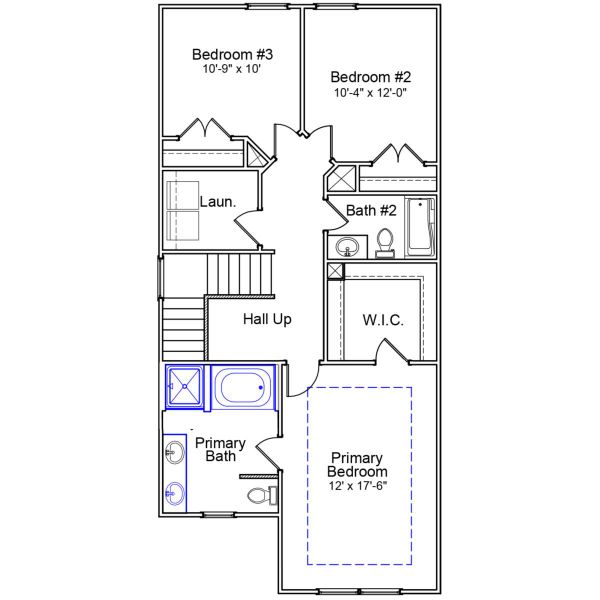 2D floor plan layout of this home in Tucker Ridge, Pendleton, SC (Image 4).