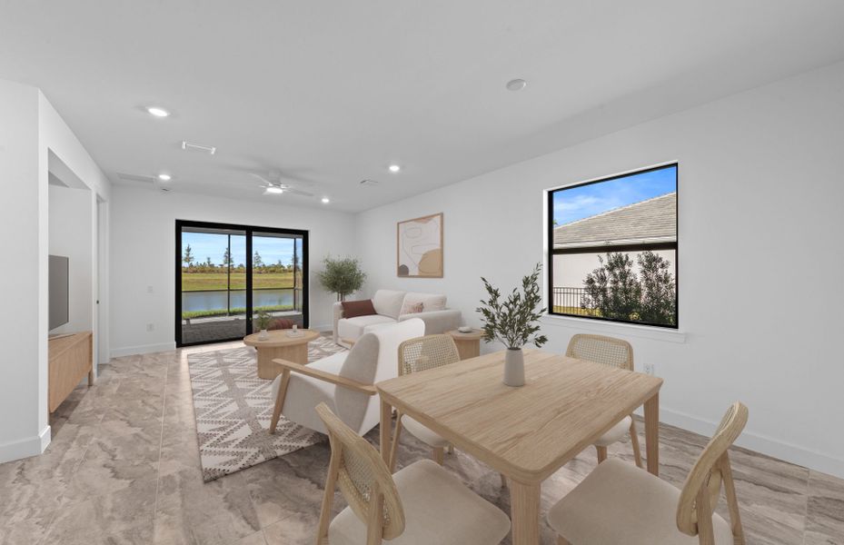 Furnished interior view inside a new home in Del Webb Catalina, Lakewood Ranch (Image 10).