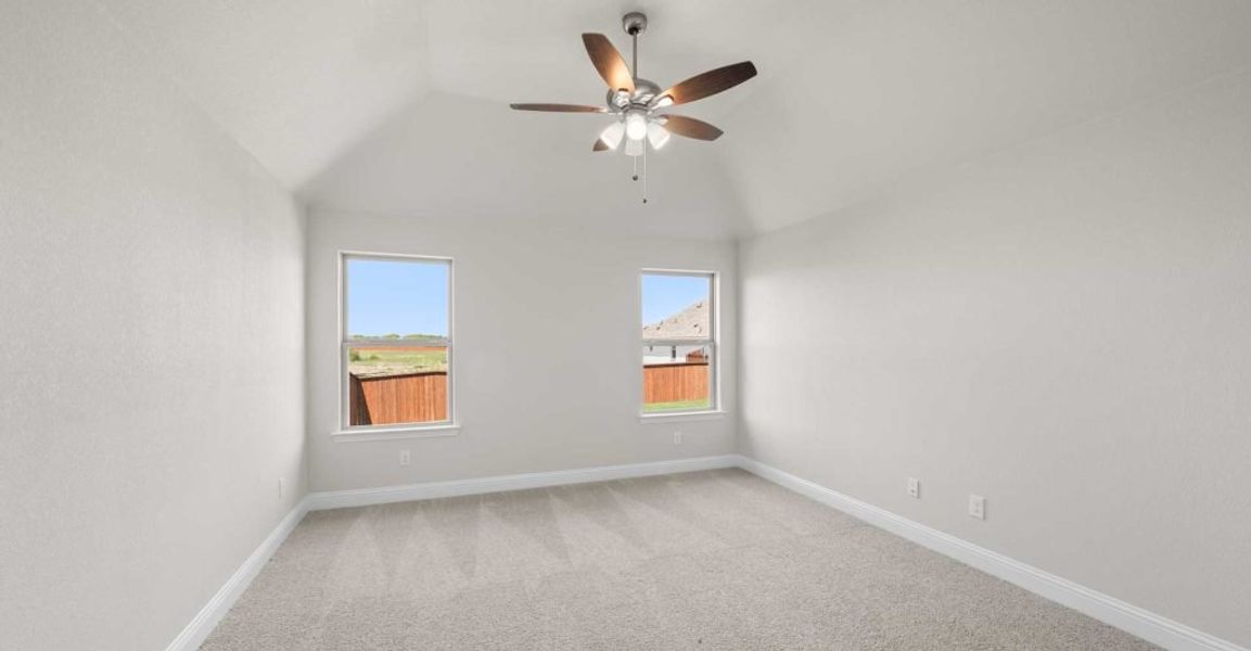 Representative exterior photo of a completed home built from the Alderbury by Impression Homes in Timberbrook, Justin, TX (Image 14).
