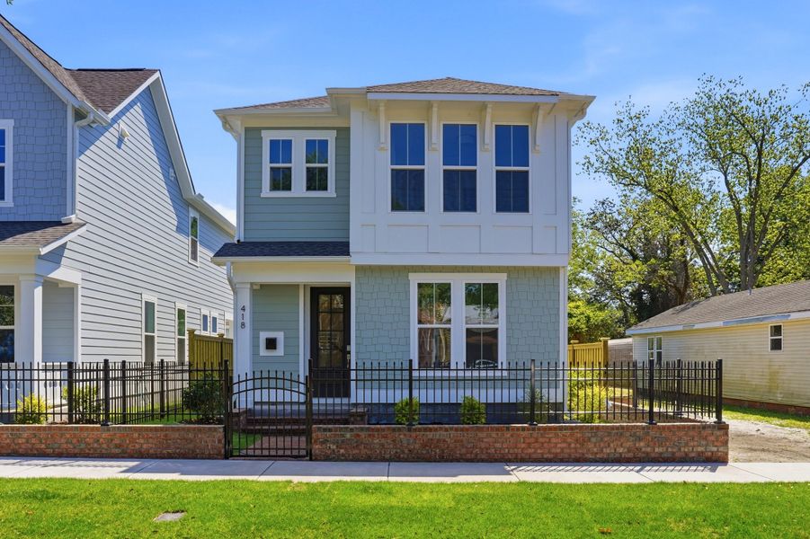 Representative exterior photo of a completed home built from the The Remington by RobuckHomes in Downtown Wilmington Collective, Wilmington, NC (Image 35). Representative exterior photo of a completed home built from the The Remington by RobuckHomes in Downtown Wilmington Collective, Wilmington, NC (Image 35).