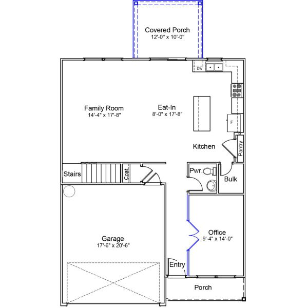 2D floor plan layout of this home in Bluefield, Lexington, SC (Image 5).