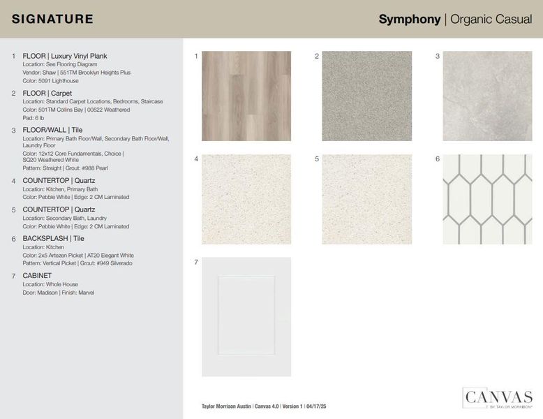 200 Spring Bluff Lane design selections! This home is currently under construction and selections are subject to change.