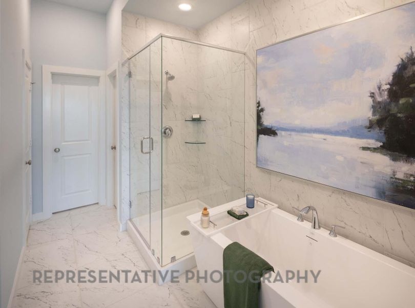 Furnished interior view inside a new home in , Cypress (Image 24).