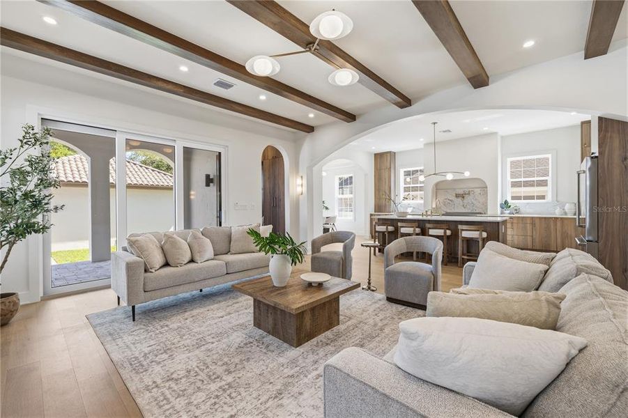 Furnished interior view inside a new home in , St. Petersburg (Image 49).