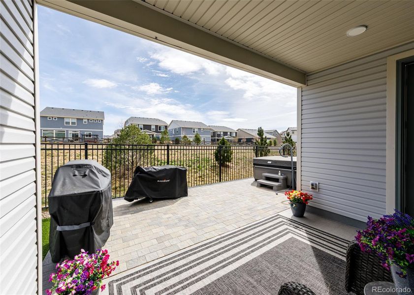 Exterior details and patio area of a home in , Colorado Springs (Image 20).