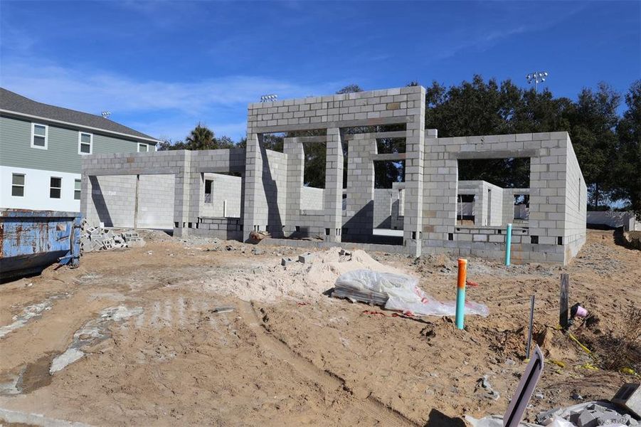 In-progress construction of a new home in Wolf Lake Ranch, Apopka, FL (Image 4).