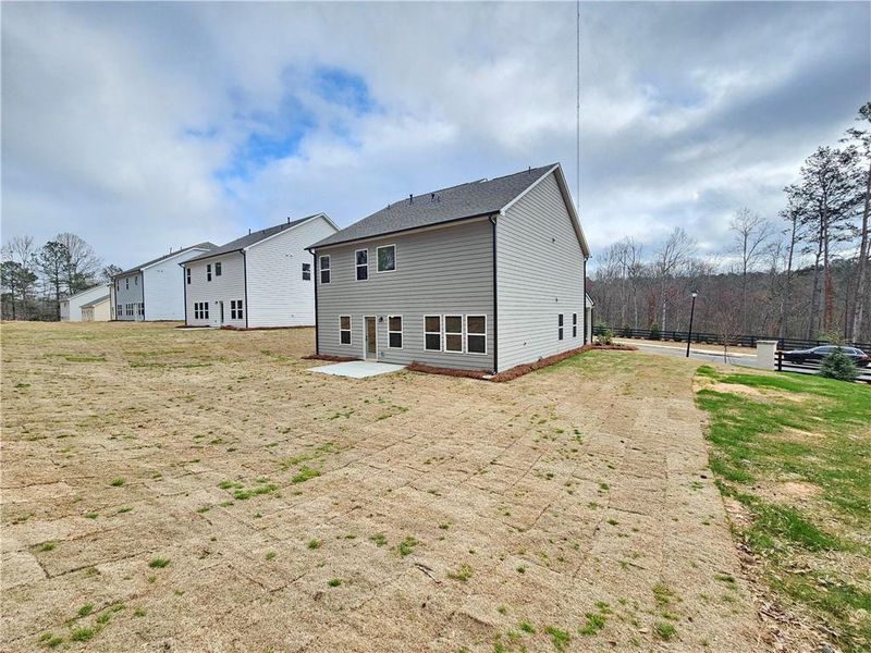 Exterior details and patio area of a home in The Estates at Casteel, Bethlehem (Image 22).
