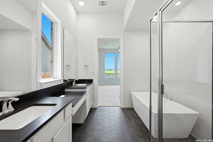 Furnished interior view inside a new home in Alsatian Oaks, Castroville (Image 10).