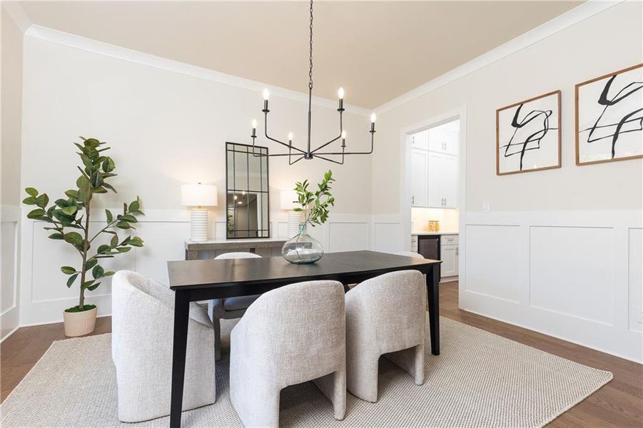 Furnished interior view inside a new home in , Atlanta (Image 11).