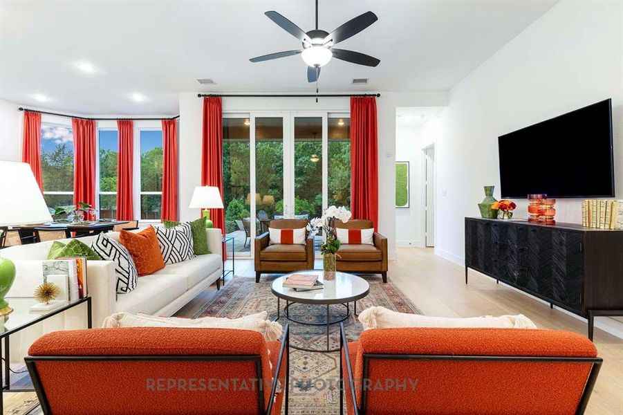 Furnished interior view inside a new home in Devonshire, Forney (Image 26).