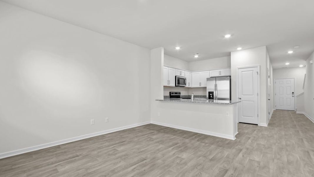 Spacious, unfurnished interior of a new home in The Townes at Ridgewood Farms, Winterville (Image 16).