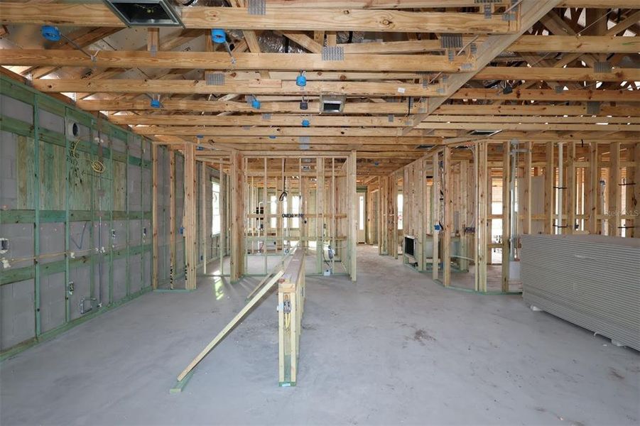 In-progress construction of a new home in Center Lake on the Park, St. Cloud, FL (Image 18).