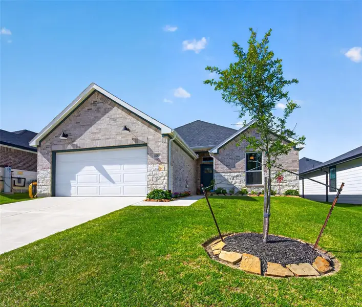 Double Driveway with Stone and Brick with a covered entry. Be sure and check out the 3 Car Tandem Garage Double Driveway with Stone and Brick with a covered entry. Be sure and check out the 3 Car Tandem Garage