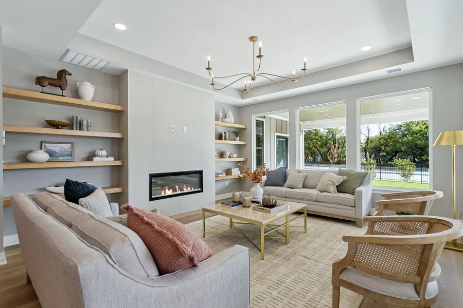 Furnished interior view inside a new home in The Courtyards at The Heritage, Andover (Image 4).
