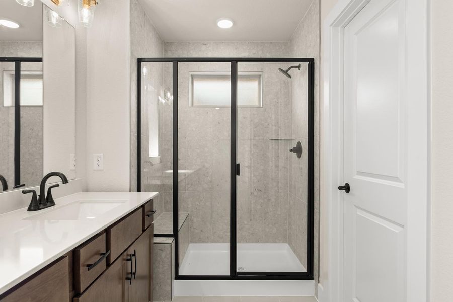 Furnished interior view inside a new home in Garden Collection at Union Park, Little Elm (Image 9).