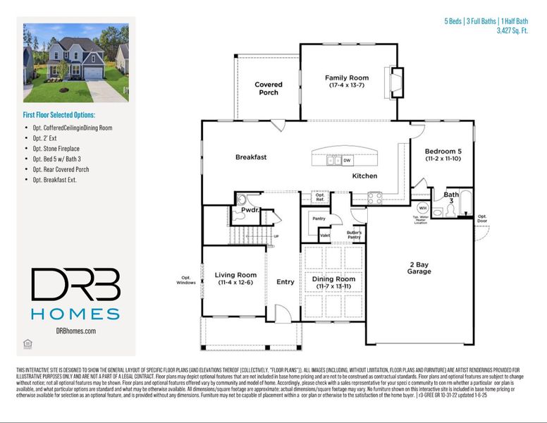 2D floor plan layout of this home in Wells Crossing, Seneca, SC (Image 4).