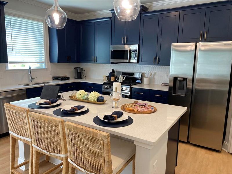 Furnished interior view inside a new home in Stratford Square, Lawrenceville (Image 6).