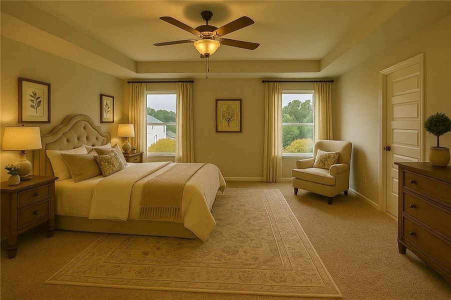 Furnished interior view inside a new home in , Commerce (Image 5).