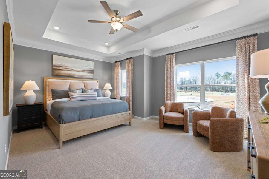 Furnished interior view inside a new home in Stonebridge North, Macon (Image 28).