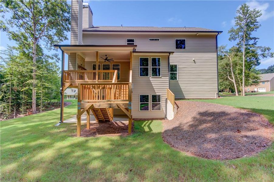 Front exterior of a new home in , Pendergrass, GA, highlighting curb appeal (Image 23). Front exterior of a new home in , Pendergrass, GA, highlighting curb appeal (Image 23).
