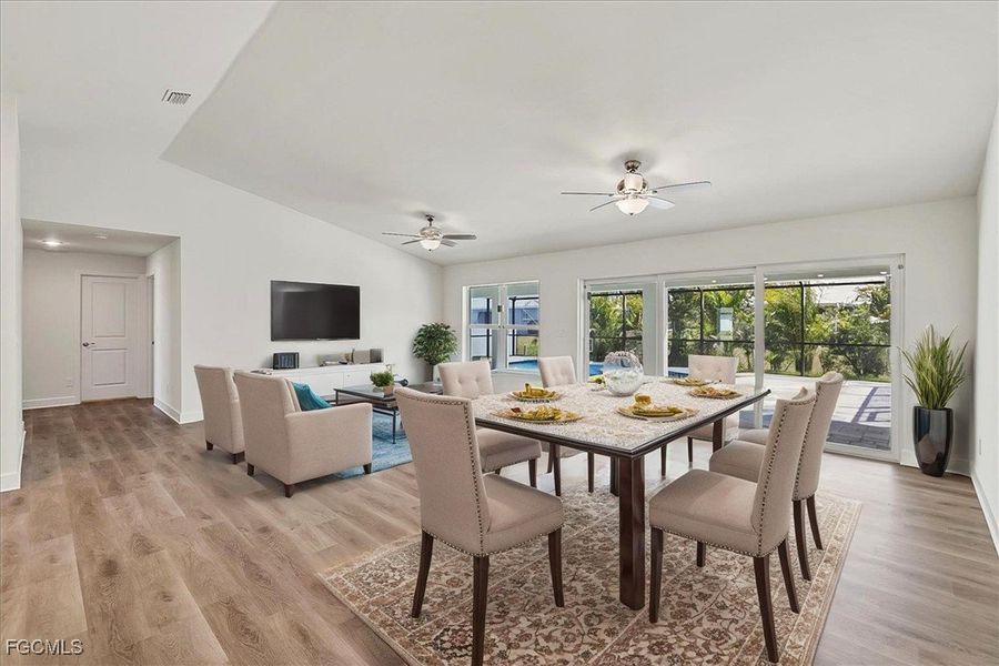 Furnished interior view inside a new home in Cape Coral, Cape Coral (Image 5). Furnished interior view inside a new home in Cape Coral, Cape Coral (Image 5).