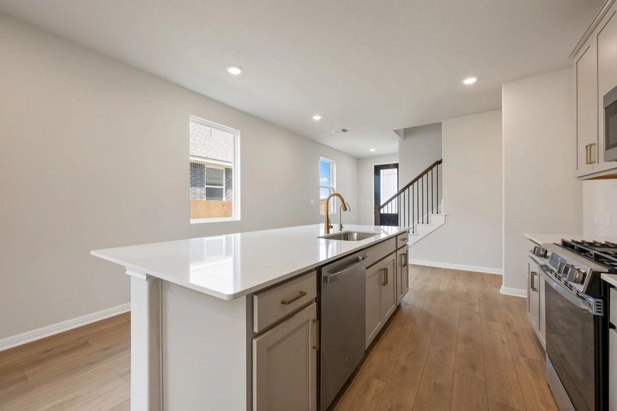 Furnished interior view inside a new home in La Cima, San Marcos (Image 9).