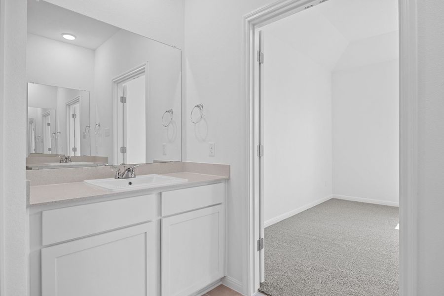 Furnished interior view inside a new home in Trinity Ranch, Elgin (Image 11).